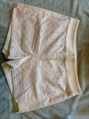 J. Crew Peach/Pale Pink Textured Knit Bermuda Shorts